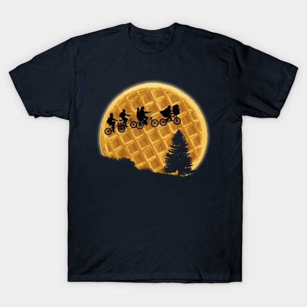 Across the waffle moon T-Shirt by LanfaTees